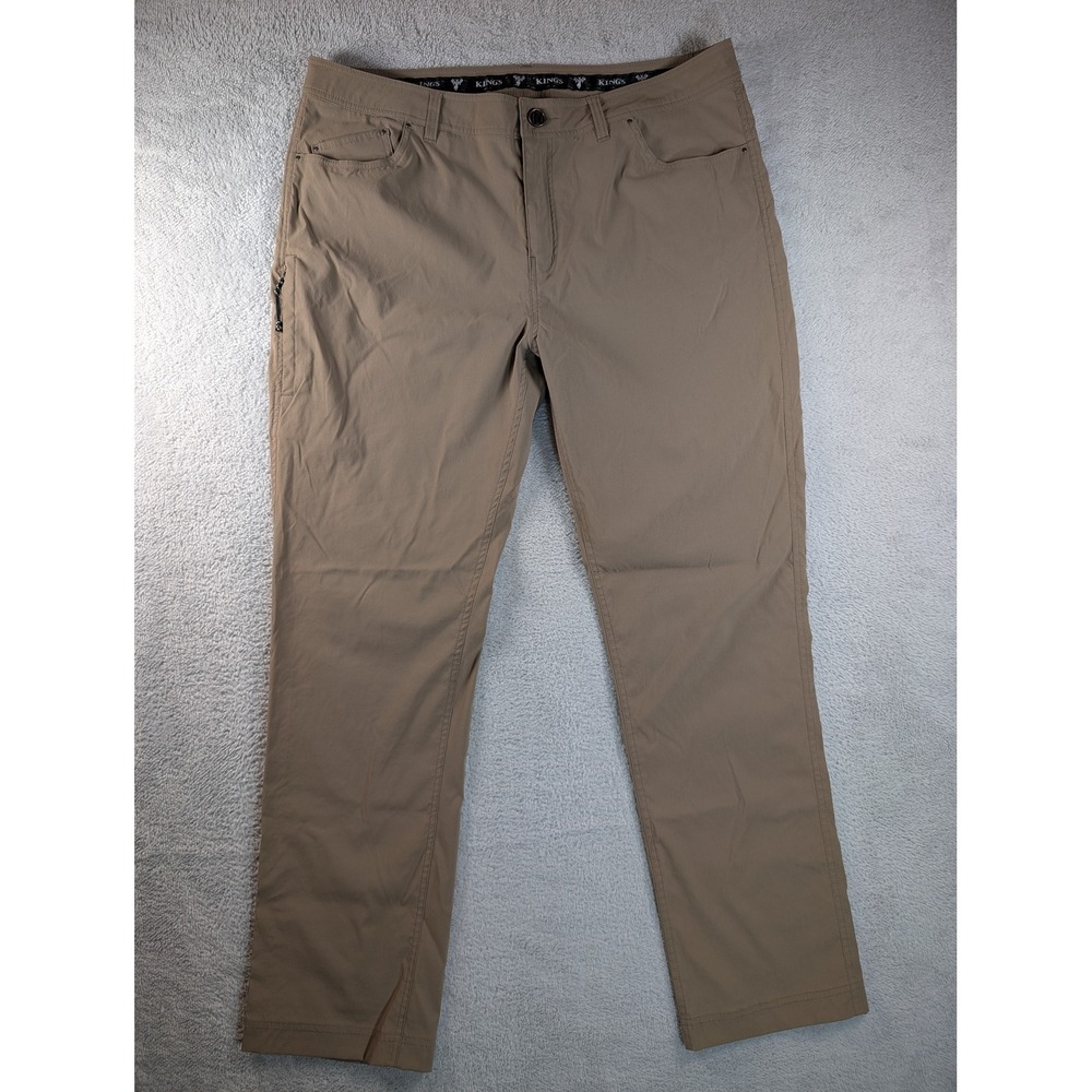 Kings Camo XKG Preacher Pant Mens 38R Tan Khaki Hiking Technical Stretch Pants